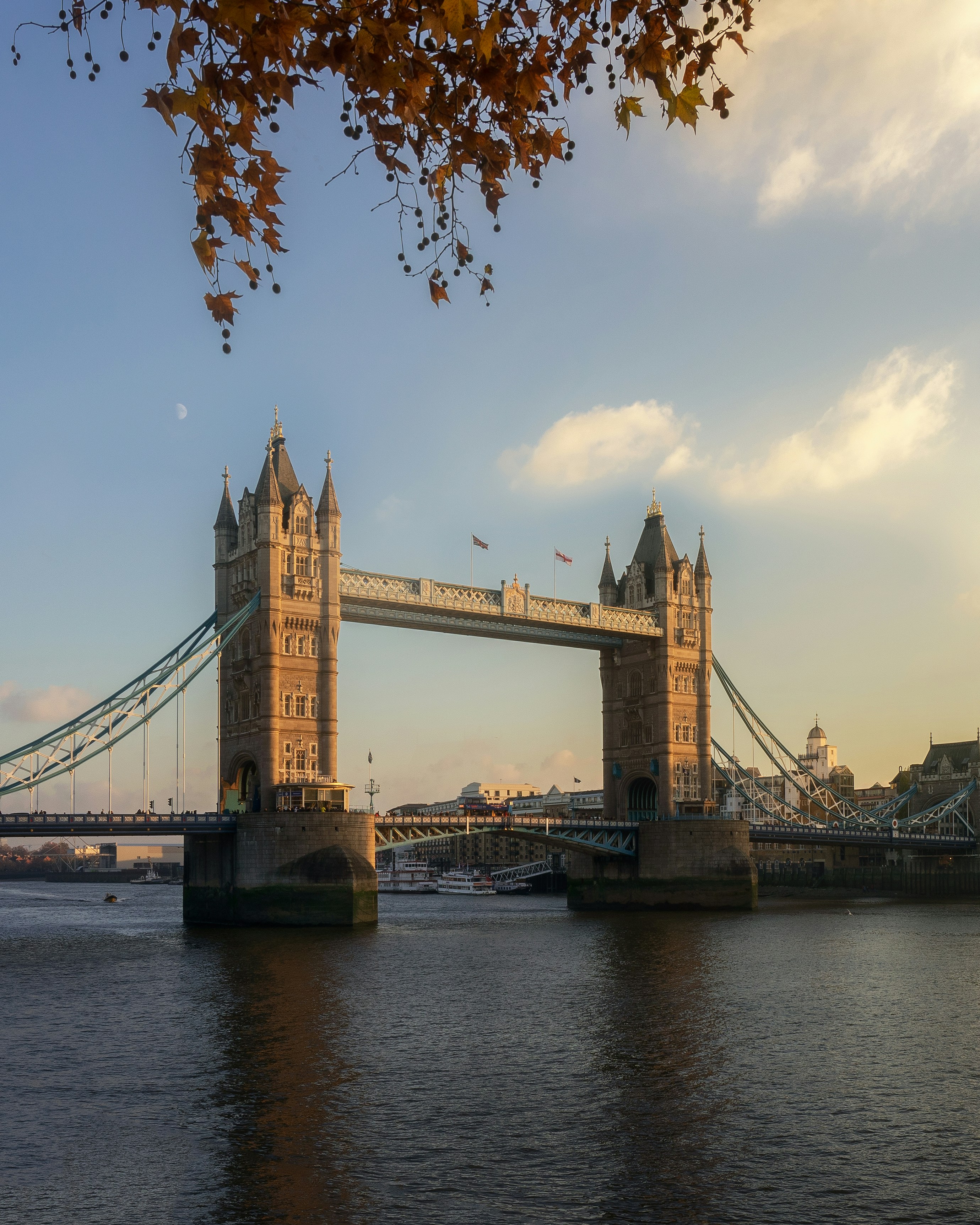 the Tower Bridge in London, England