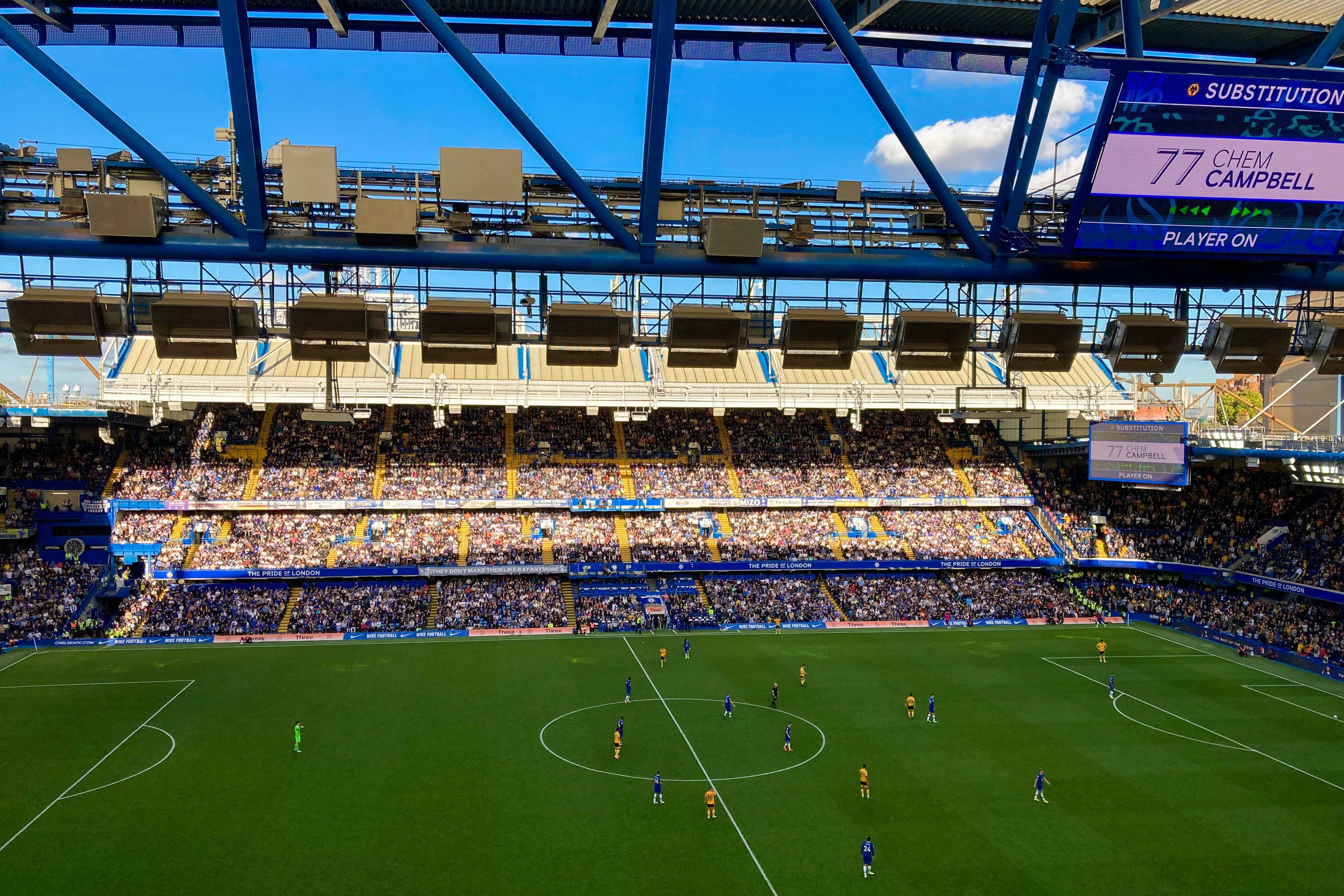 A view of Chelsea's Stamford Bridge stadium.